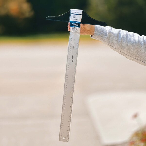 T-Square Aluminum 24 inch with Inch+Metric